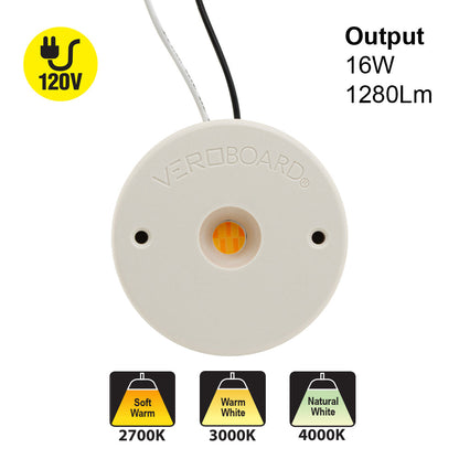 COB LED Module 120V 16W CCT(2.7K, 3K, 4K), VBDMDL-6652-16W9XXK-120V