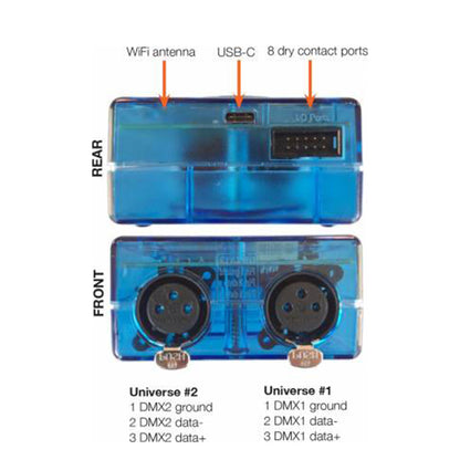 Nicolaudie Architectural SLESA-U10 Stand Alone DMX Controller WiFi USB 512-1024 Channels