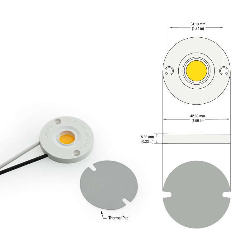 COB Paragon LED Module 120V 6W 3000K