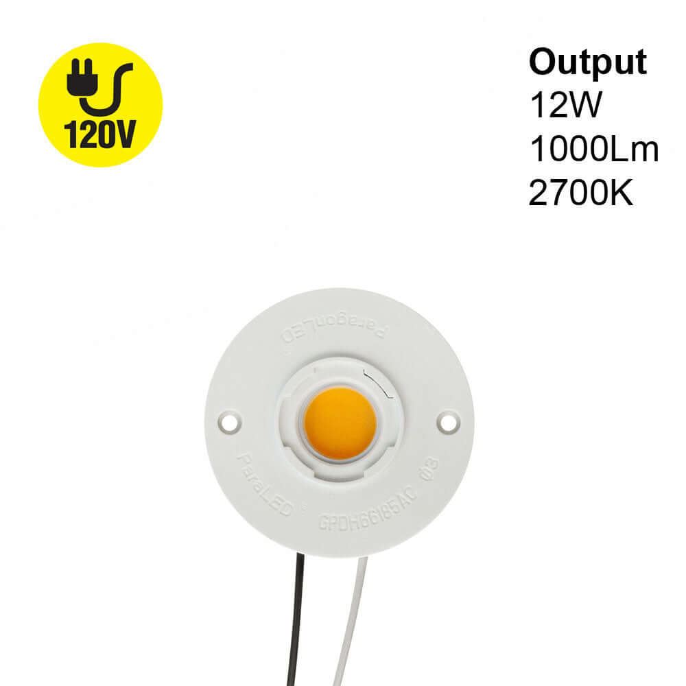 COB Paragon LED Module Light 120V 12W 1000Lm 2700K