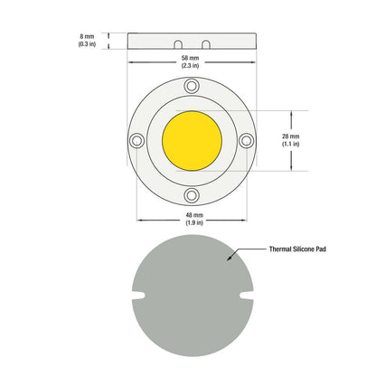 CDAC-080-05028-120-3000K COB LED Module