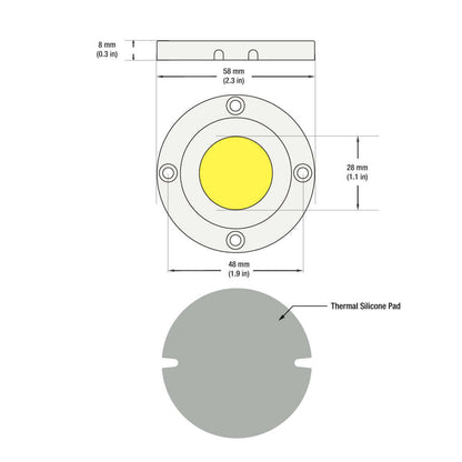Paragon LED Module 20W 5000K with HT5828 Holder