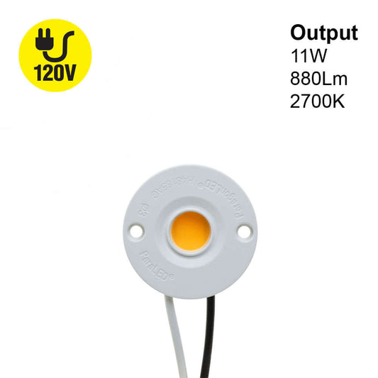 COB Paragon LED Module Light 120V 11W 880Lm 2700K(Soft White), CBAC-42-36185-120V-27 with H48185 LED Holder, IP20