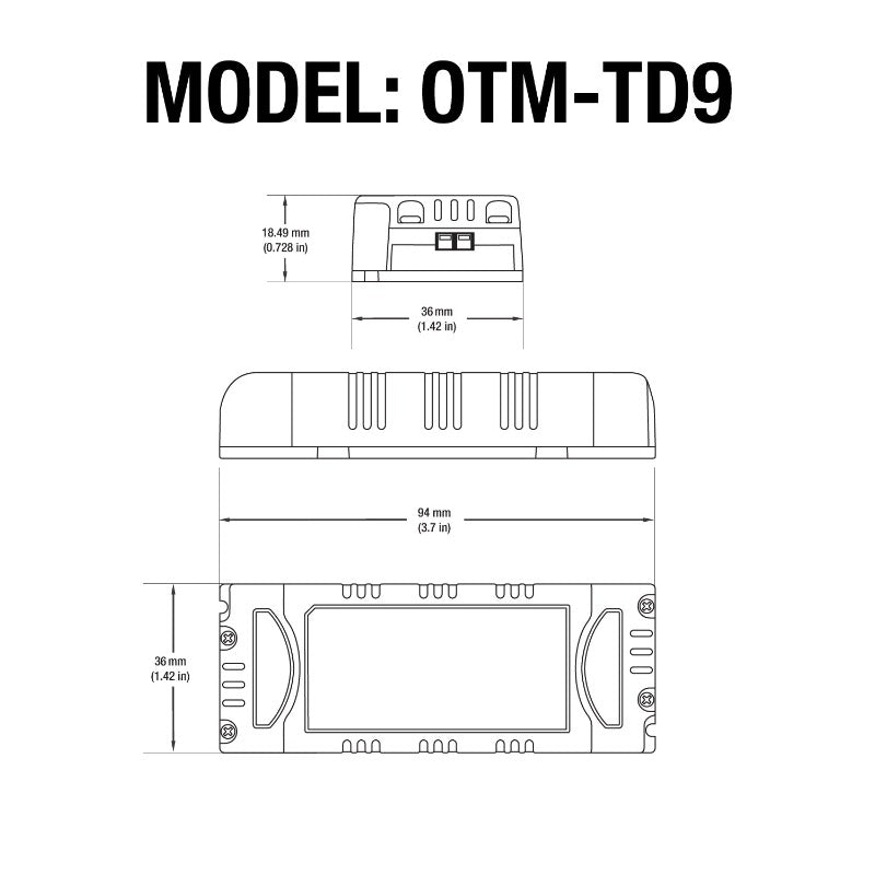 Constant Current LED Driver 220mA 21-42V 9W OTM-TD9