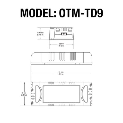 Constant Current LED Driver 220mA 21-42V 9W OTM-TD9