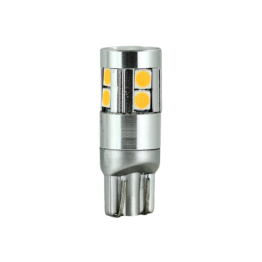 T10 Wedge Base 194 LED Bulb, 9-30V 1.5W 3000K(Warm White) - GekPower