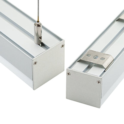 Square Diffuser Linear Aluminum LED Channel for LED Strips 1Meter(3.2ft) VBD-CH-S1, Gekpower