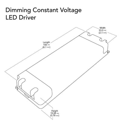 VBD-012-024DM Triac Dimmable Constant Voltage LED Driver, 12V 2.0A 24W, gekpower