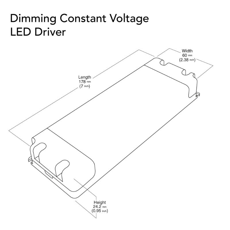 VBD-012-048DM Triac Dimmable Constant Voltage LED Driver, 12V 4.0A 48W, gekpower