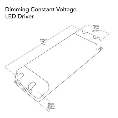 VBD-012-048DM Triac Dimmable Constant Voltage LED Driver, 12V 4.0A 48W, gekpower