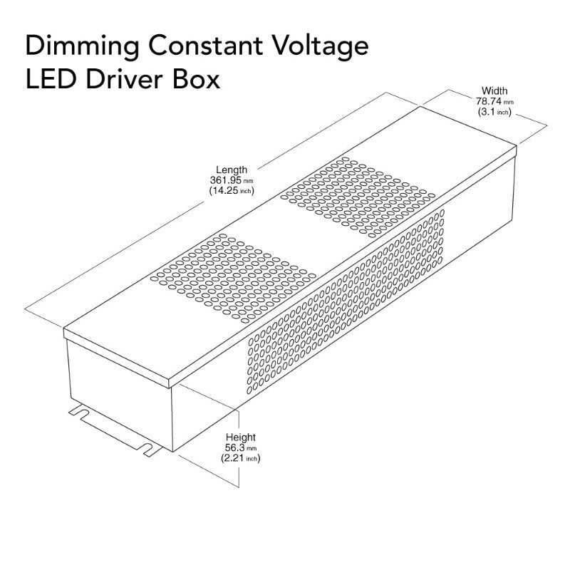 VBD-012-096DM Triac Dimmable Constant Voltage LED Driver, 12V 8.0A 96W, gekpower