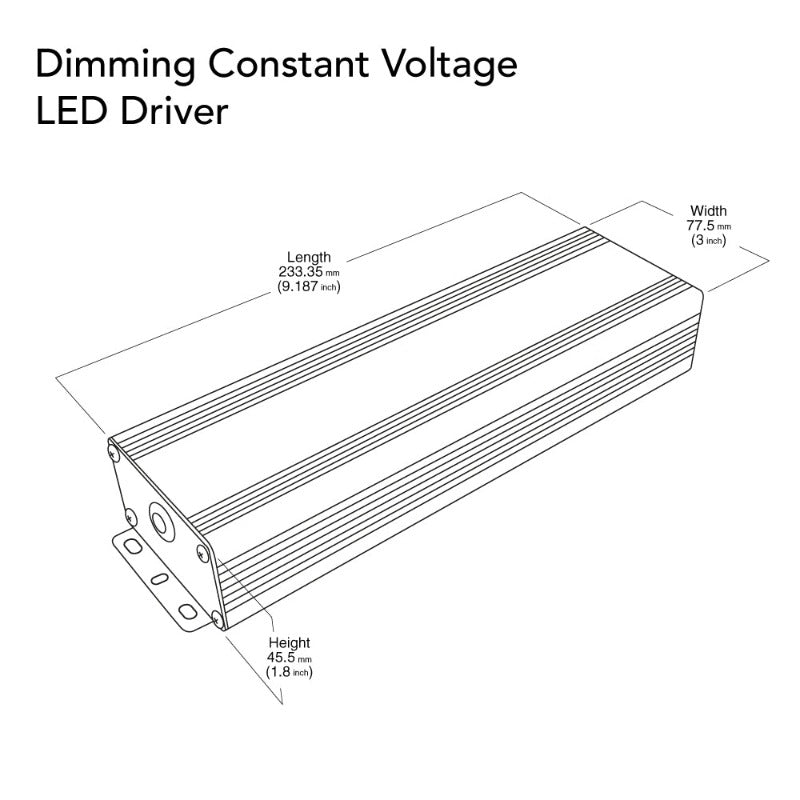 VEROBOARD 24V 6.25A 150W Dimmable Constant Voltage LED driver VBD-024-150DM