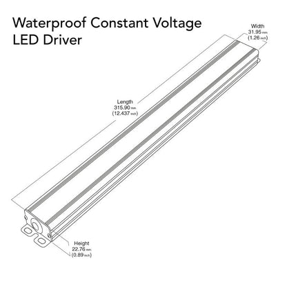 VEROBOARD Super Slim VBD-012-100VWSW Non-Dimmable LED Driver, 12V 8.33A 100W - GekPower