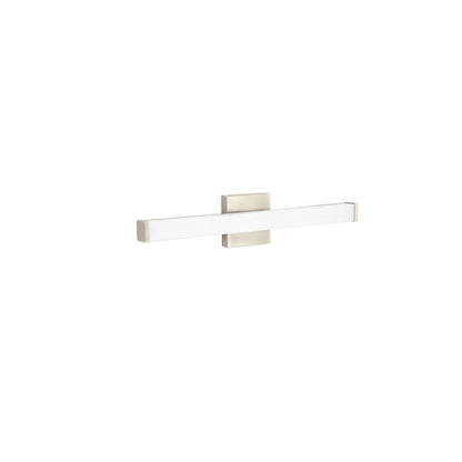 Votatec Square Bath Vanity WS24-014-xx, 24W 2700K/ 3000K/ 3500K/ 4000K/ 5000K ADJ 120V Black/ Brushed Brass/ Brushed Nickel
